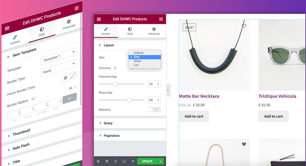 WooCommerce Products Layouts for Elementor - 1